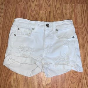 white american eagle shorts